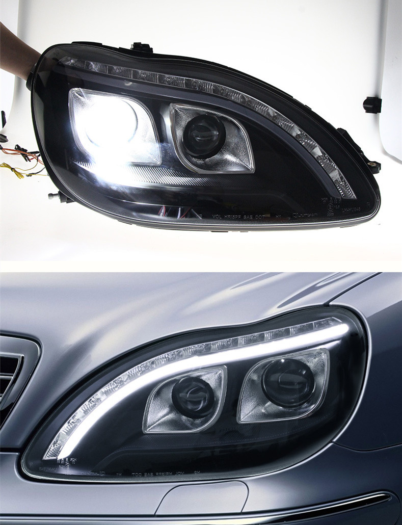 Headlight For BENZ S Class W220 2002-2005 LED Car Lamps Daytime Running Lights Dynamic Turn Signals