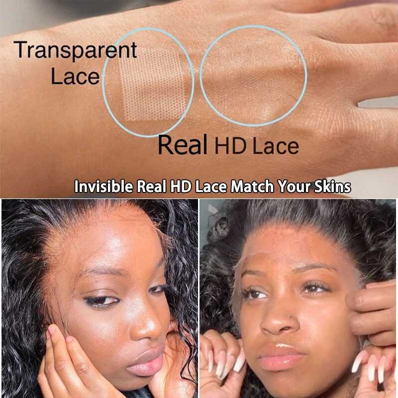 Synthetic Wigs Queen Deep Wave Real 13X6 13X4 Full Frontal 4X4 5X5 6X6 HD Closure 100% Human Raw Hair Pre Plucked Lace Wig 240328 240327