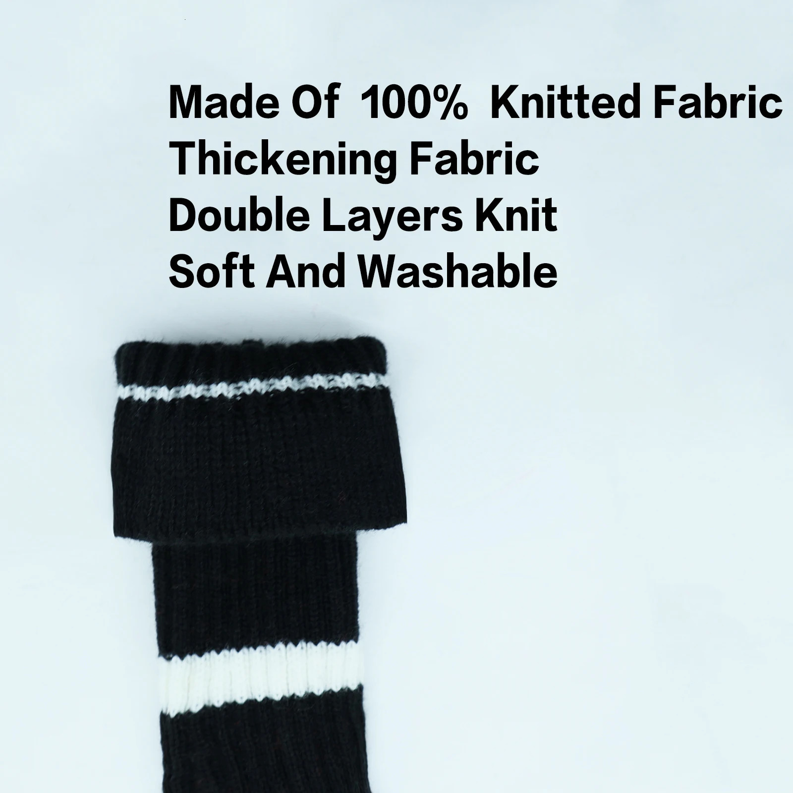 3PCS Pom Knitted Golf Club Head Covers for Woods Driver Fairway Hybrid with Number Tag 3 5 7 X Golf Club Head Covers 240312