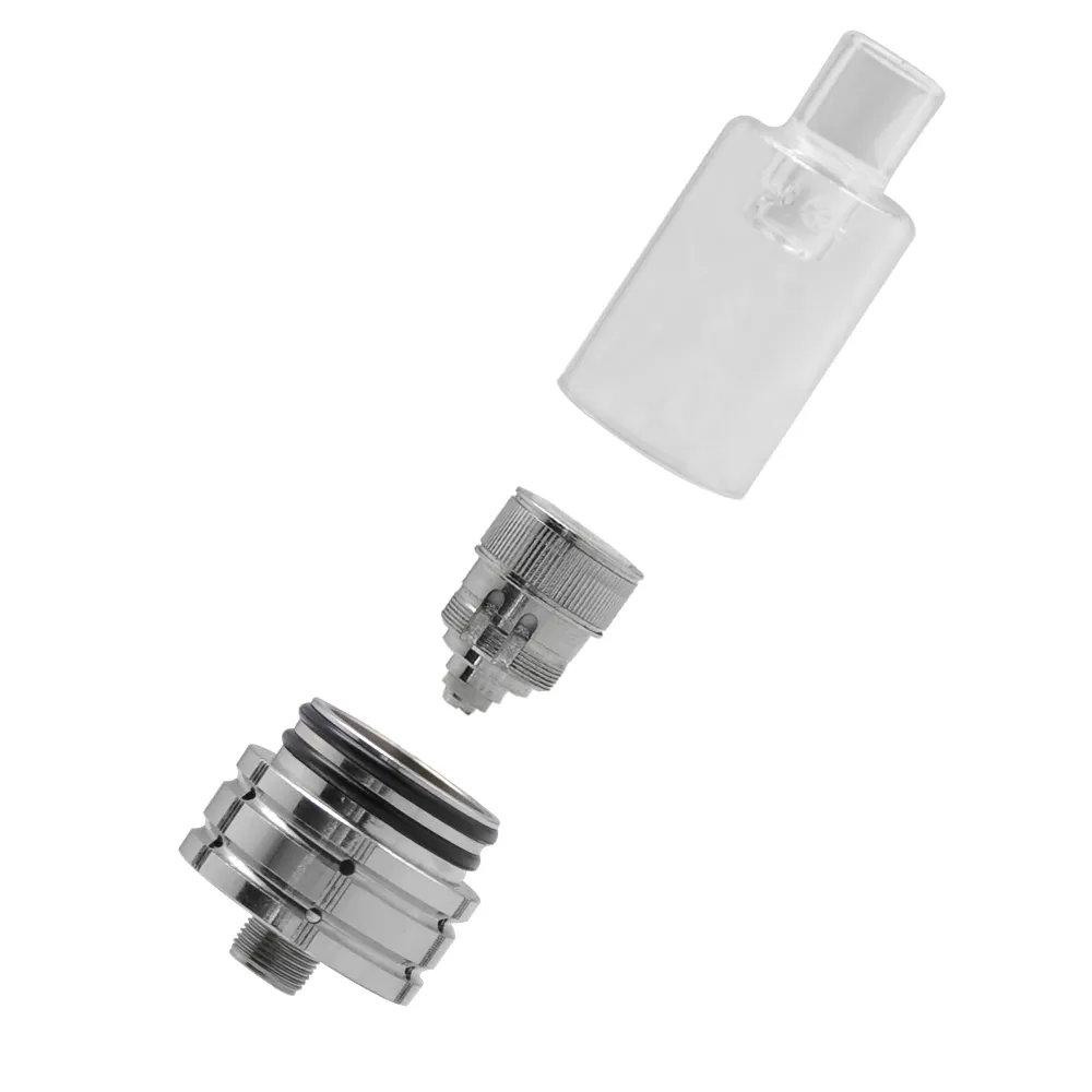 Longmada Mr Bald III A 510 Thread Starter Kit with Glass Attachment and Ceramic Heating Coil Bucket Chamber Element for Dry Herb Wax LL