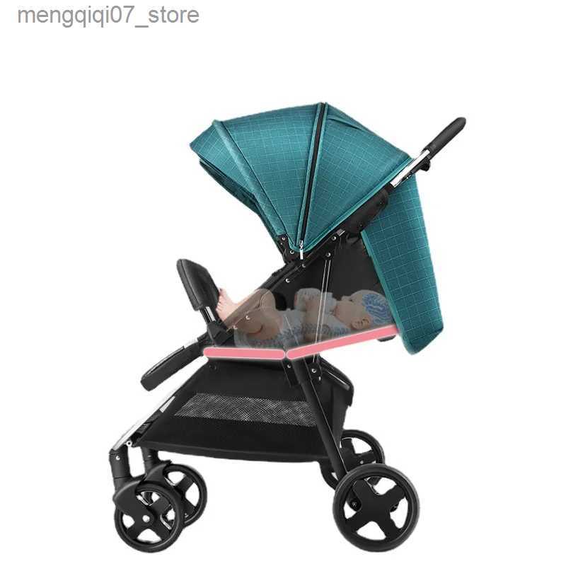 Strollers# Twin Baby Stroller Second Child Baby Sitting and Lying Stroller Push Non-detachable Strollers Side By Side lightweight strollers L240319