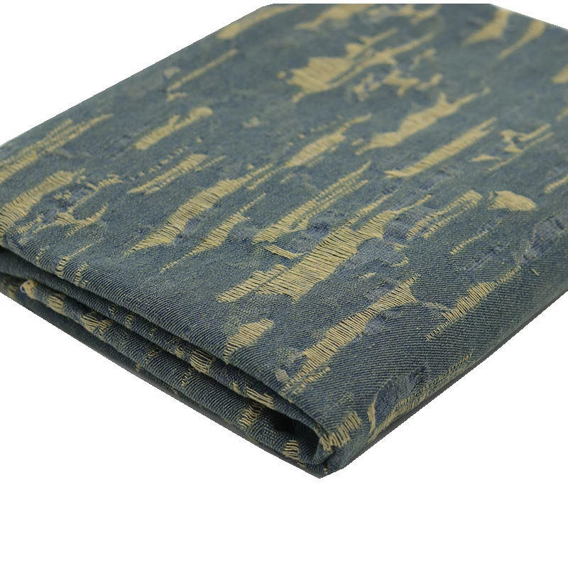 50CM/Piece Washed jacquard denim fabric clothing fabric high-grade handmade diy clothes bag hat
