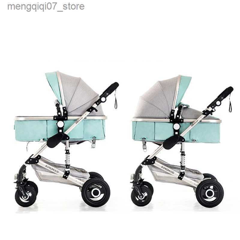 Strollers# 3 in 1 baby stroller Luxury High Landscape baby pram portable baby pushchair multifunctional Newborn Carriage double faced L240319