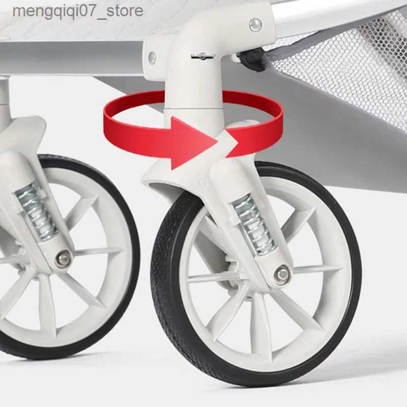 Strollers# Lightweight eggshell baby Stroller Traveling Cabin Baby Pushchair kinderwagen baby carriage car High view four wheels cart L240319