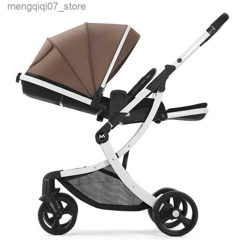Strollers# Lightweight eggshell baby Stroller Traveling Cabin Baby Pushchair kinderwagen baby carriage car High view four wheels cart L240319