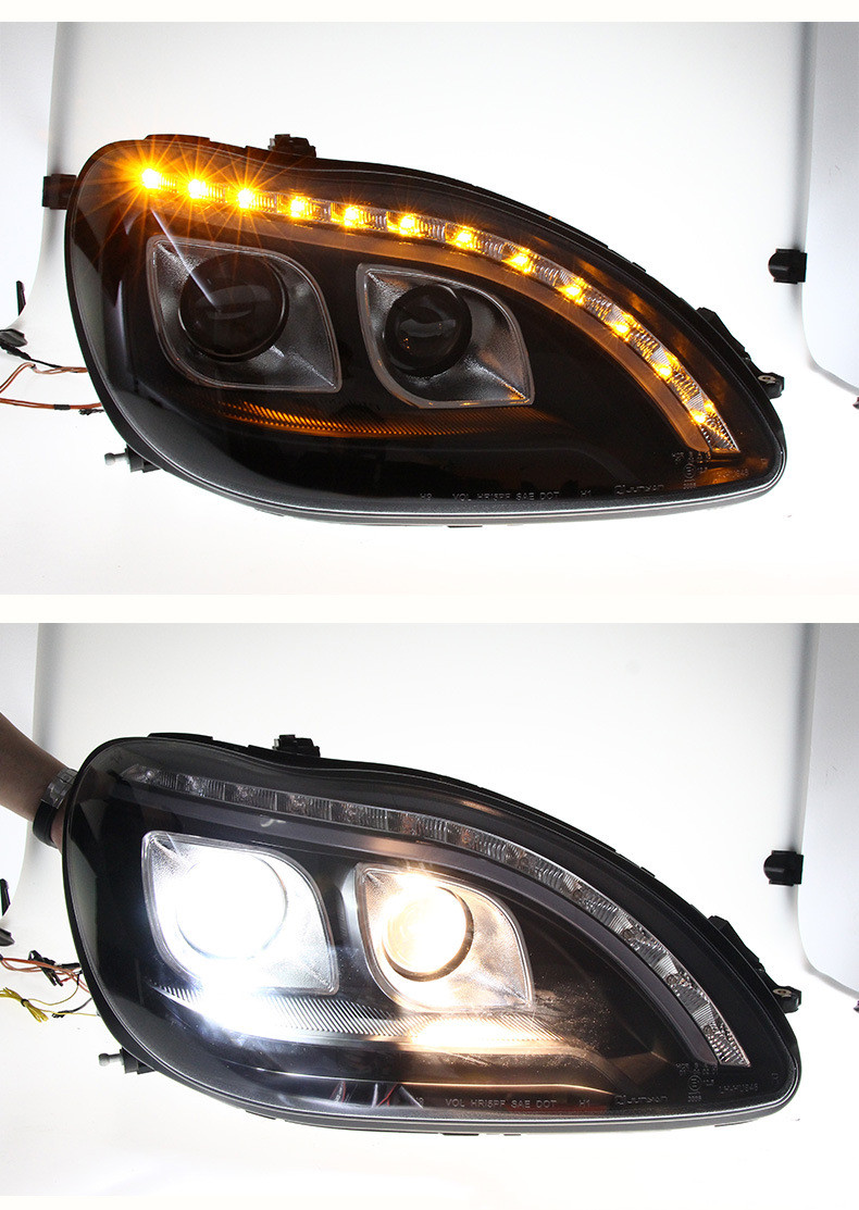 Headlight For BENZ S Class W220 2002-2005 LED Car Lamps Daytime Running Lights Dynamic Turn Signals