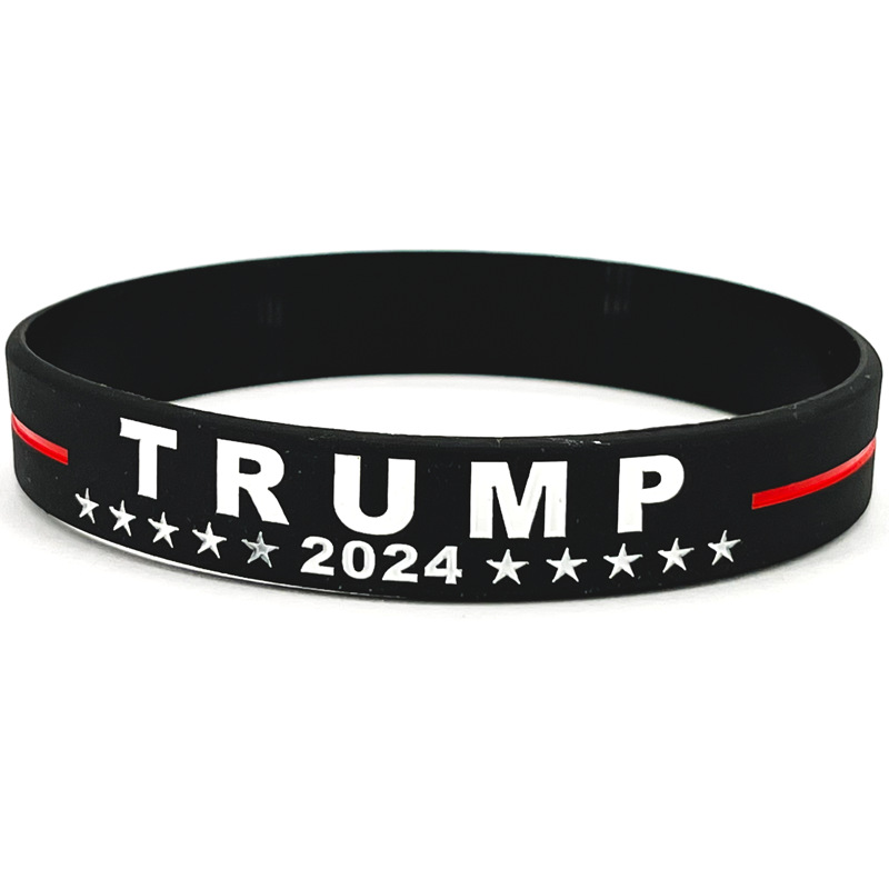 9 styles Trump 2024 Silicone Bracelet Party Favor America Flag Great Wristband