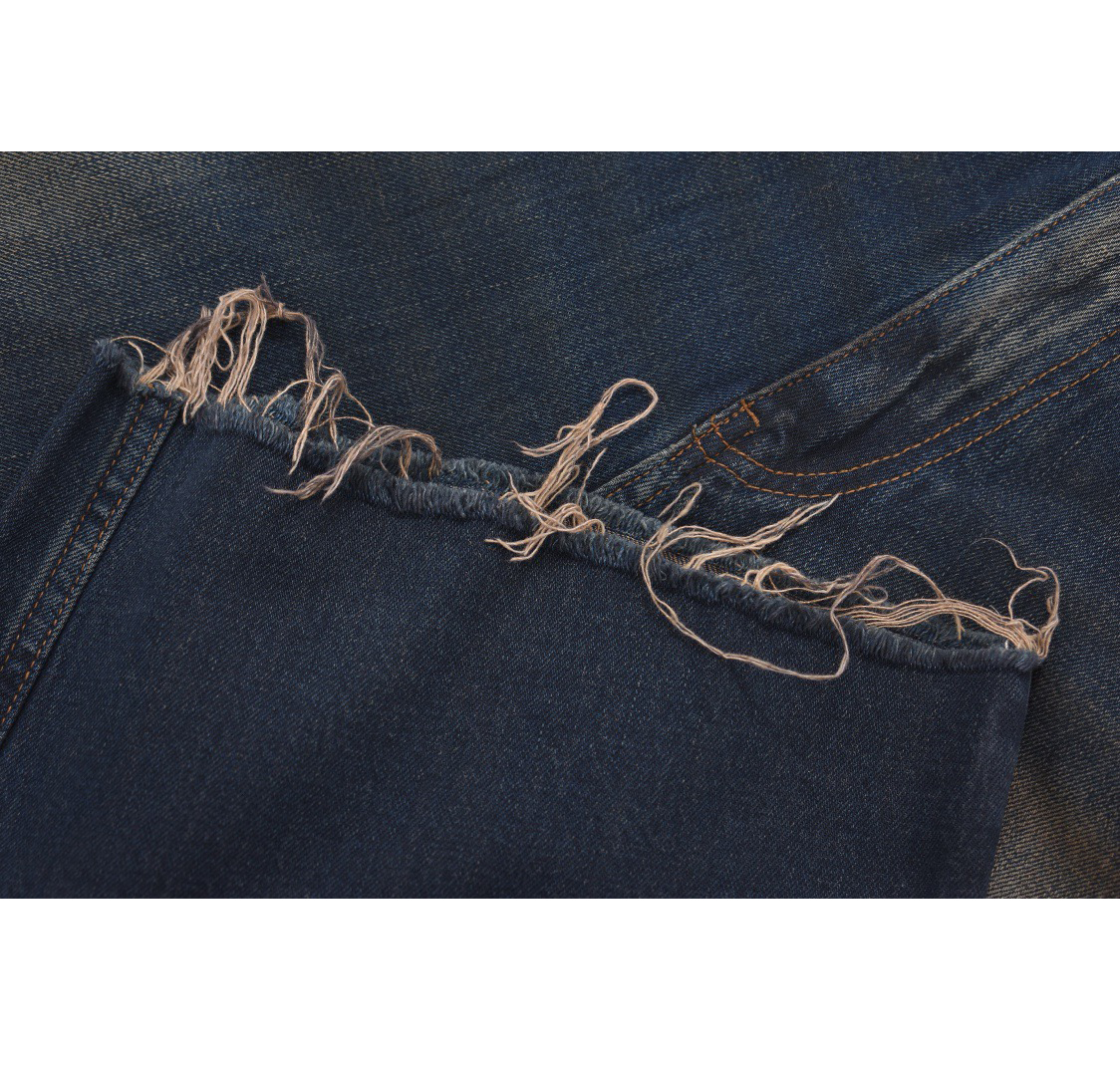 Men's Plus Size Pants 2024ss Unwashed Selvedge Mens Raw Denim Jeans High Quality Indigo Small Quantity Wholesale Price Japanese Style Cotton Japa