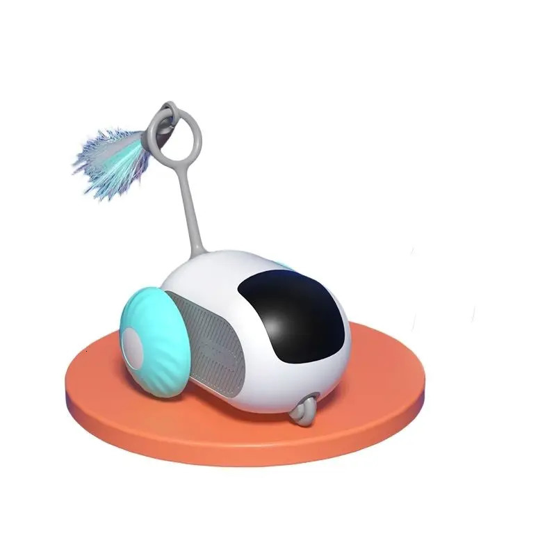 Gravity Sports Car Remote Control Electric Cat Toy Intelligent Electric Cat Teaser Self-moving Balance Car Cat Toys Pet Products 240315