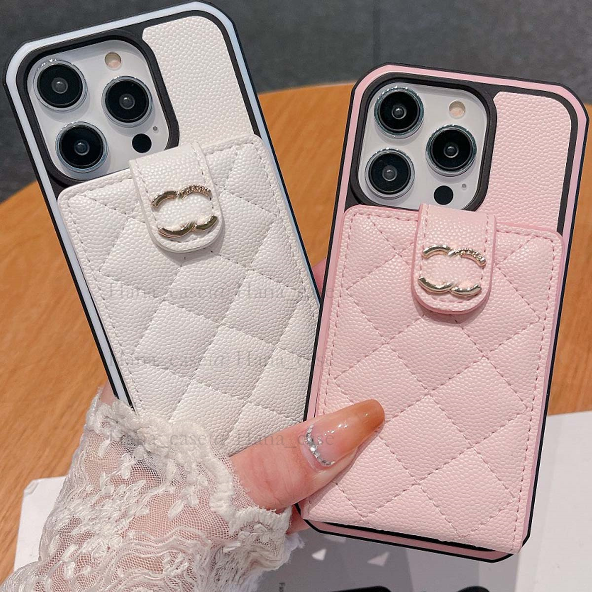 Designer Phone Case for iPhone 15 14 Pro Max Leather, Luxury Phone Case Wallet 13 12 Pro for Women Men Good Grip Shockproof Ultra Slim with Card Holder Flip Wallet Case