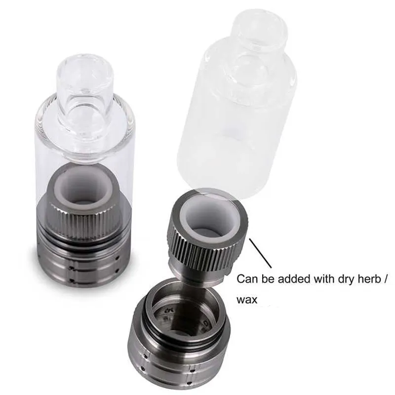 Longmada Mr Bald III A 510 Thread Starter Kit with Glass Attachment and Ceramic Heating Coil Bucket Chamber Element for Dry Herb Wax LL