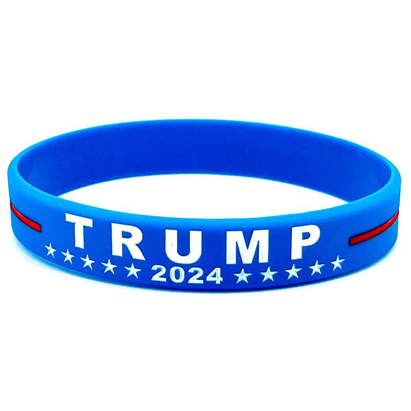 9 styles Trump 2024 Silicone Bracelet Party Favor America Flag Great Wristband