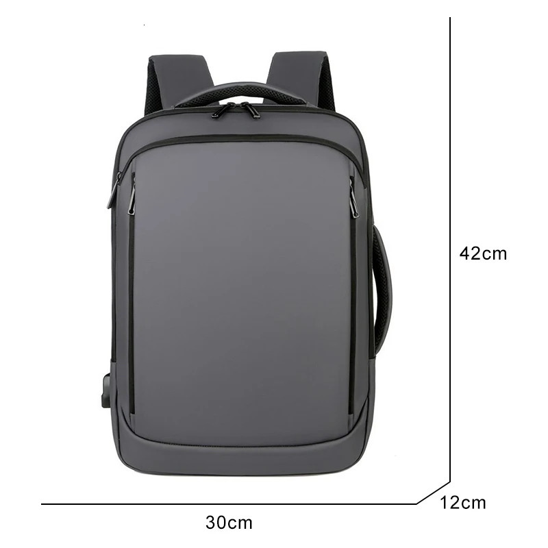 Backpack For Men Multifunctional Business Notebook USB Charging Waterproof Film Mens Backbag Casual Bag 240313