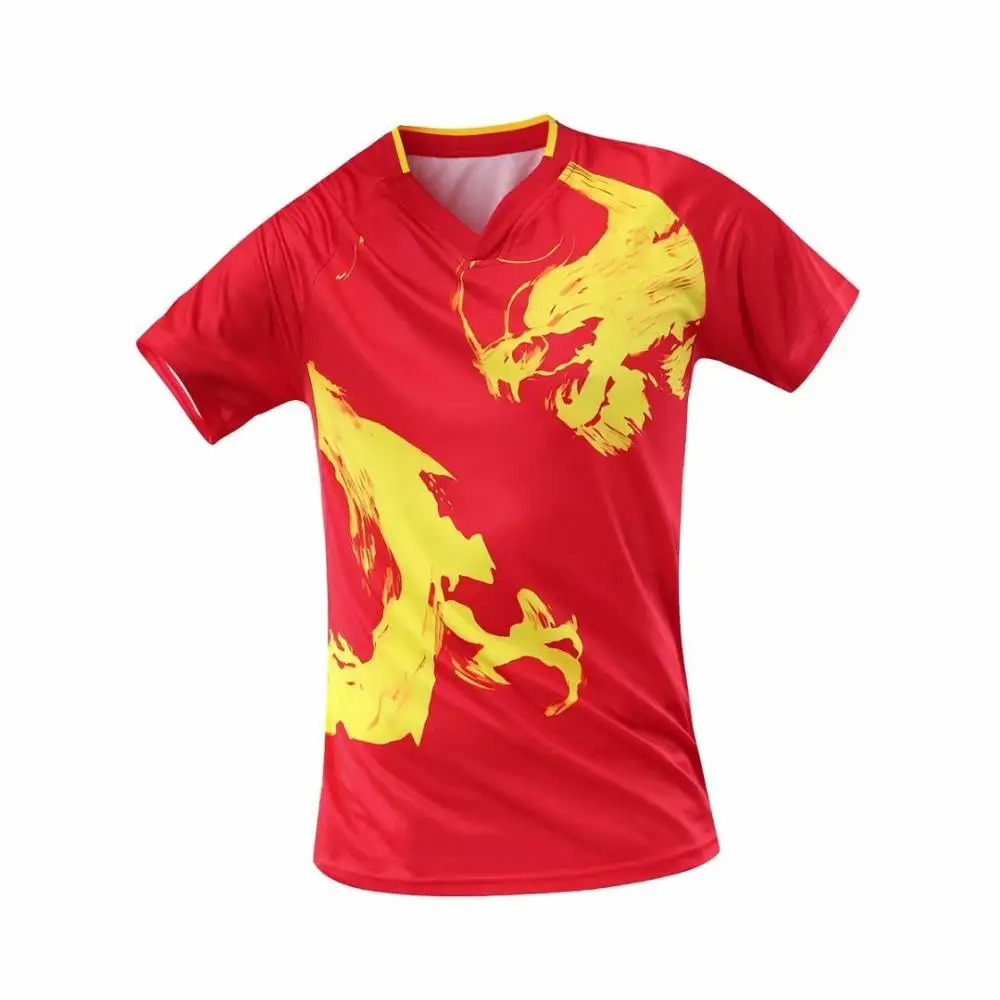 Professional Tennis shirts Men/Women Badminton shirt Table tennis Chinese dragon t shirts Jerseys Sports Running shirts 240306