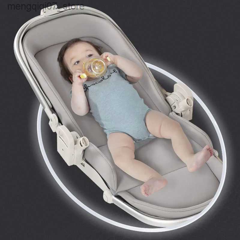 Strollers# Lightweight eggshell baby Stroller Traveling Cabin Baby Pushchair kinderwagen baby carriage car High view four wheels cart L240319