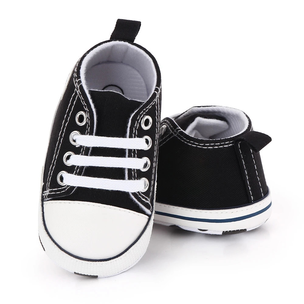 Baby Canvas Classic Sports Sneakers born Boys Girls Print Star First Walkers Shoes Infant Toddler Antislip 240313