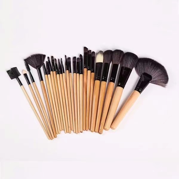 24 x makeup brush set makeup artist full set of eye shadow brush detail brush sponge brush eyebrow brush powder blusher brush highlight brush