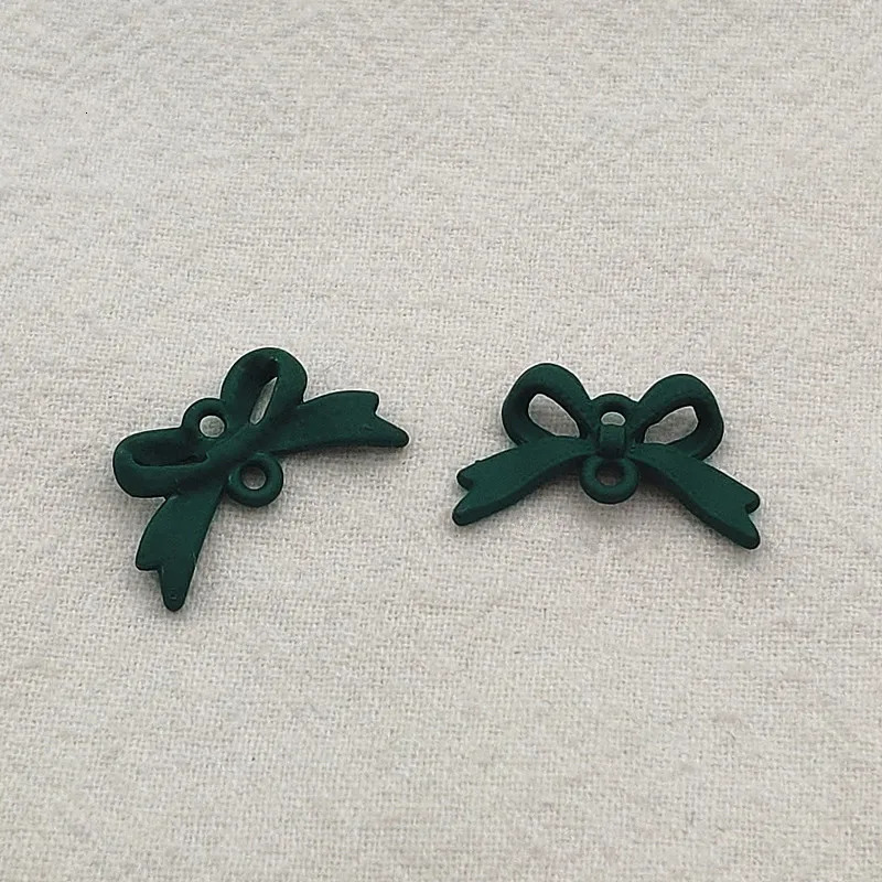 Arrival 20x12mm 100pcs Zinc Alloy Connector Bows Charm For Handmade NecklaceEarrings DIY Parts Jewelry Findings Components 240309