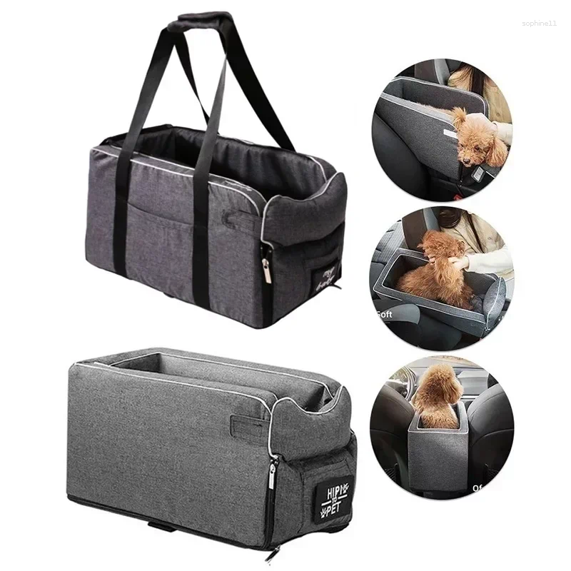 Update Dog Carrier Travel Bags For Dogs Cats Car Seat Portable Central Console Bag Pet Supplies Cat Accessories
