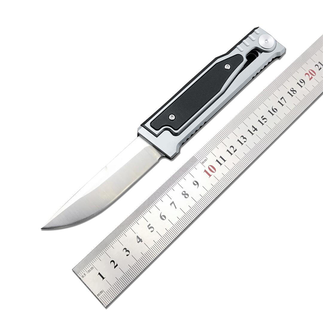 JUFULE Made Carry Knife D2 Drop Blade Aluminium + G10 Handle Tactical Fishing Pocket Camp Hunt Outdoor EDC Utility Folding Tools
