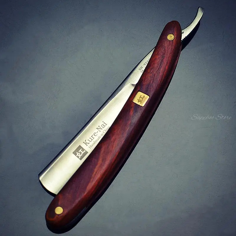S45C Carbon Steel Straight Razor Barber Shop Sandalwood Handle Razors For Male Shaving Knife mens Safety Shaver Razors G1120 240314