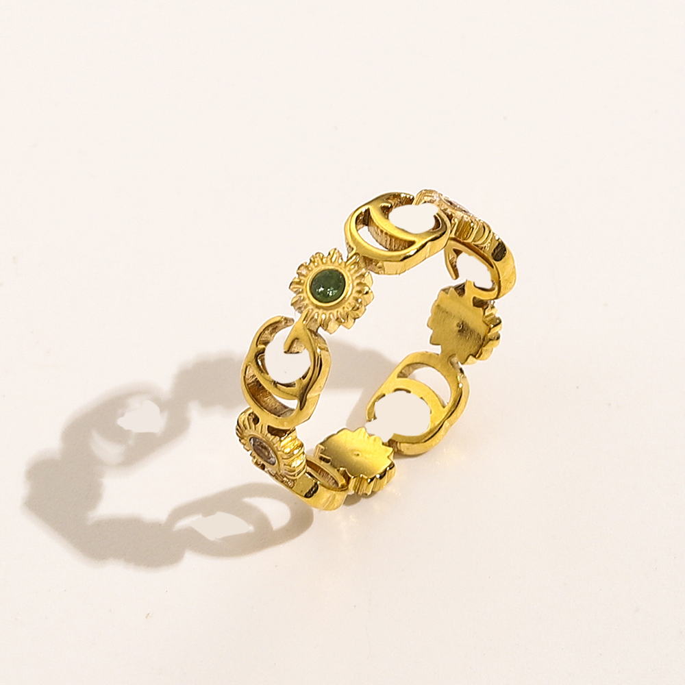 Plated Designer for Women Gold Classic Style Ring Double Letter Designers Rings Suower Wedding Party Gift Jewelry High Quality s s