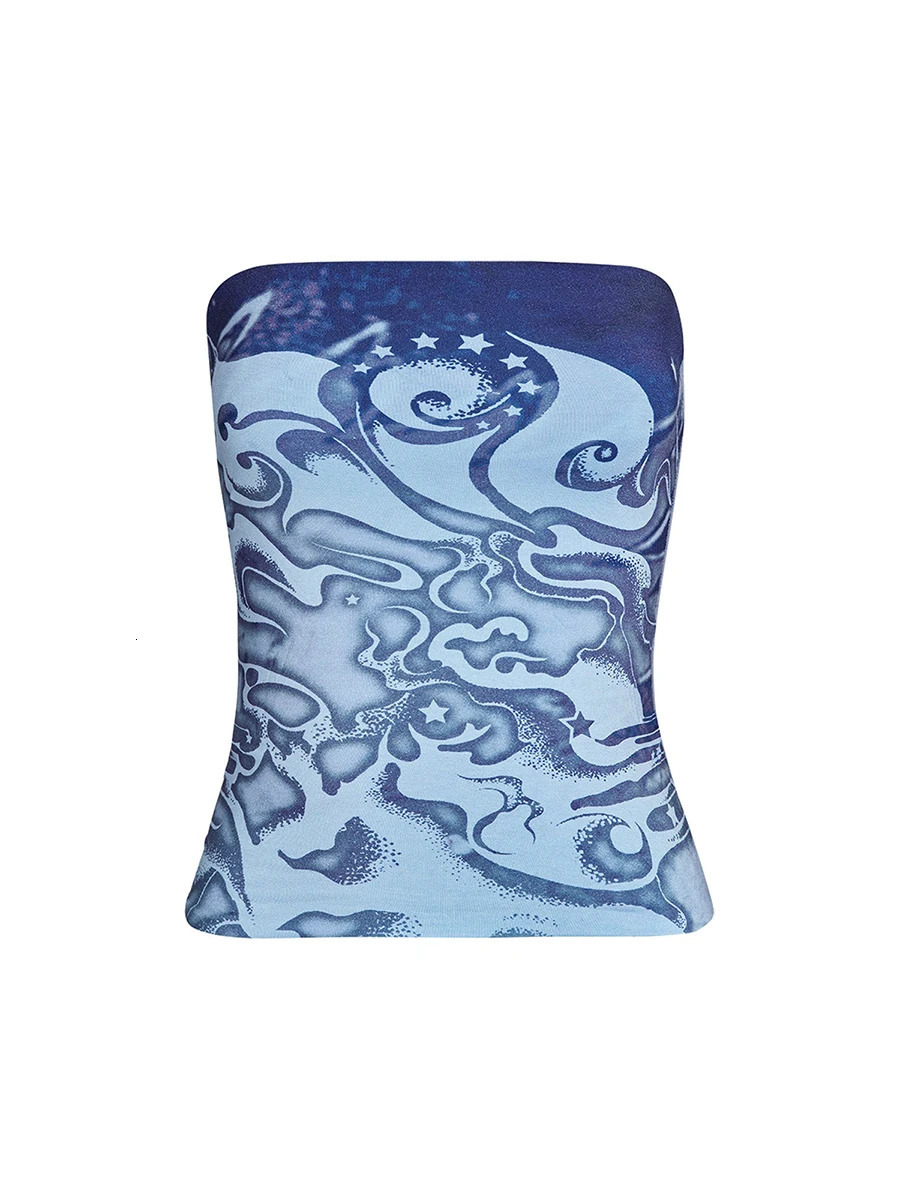 Women s Y2k Shorts Set 2Pcs Outfits Crop Tube Tops Fold Over Streetwear 240228