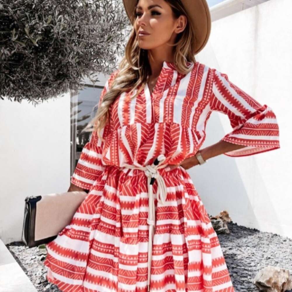 2024 Summer New Printed Bohemian Dress