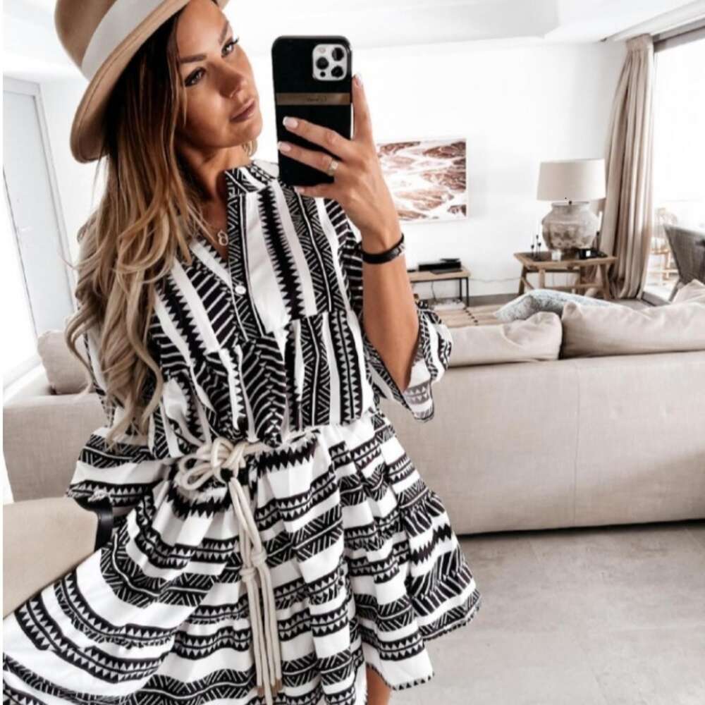2024 Summer New Printed Bohemian Dress