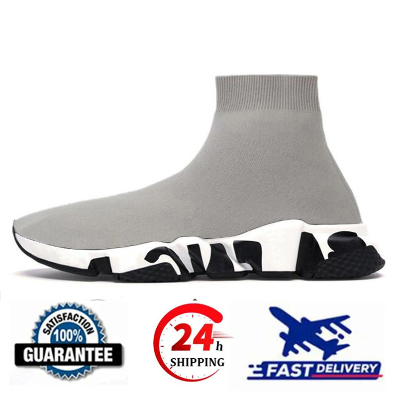 Desiger Sock Shoes Graffiti White Black Red Beige Pik Clear Sole Lace-up Neo Yellow Socks Speed Ruer Traiers Flat Patform Slip O Seaker for Me Ad
