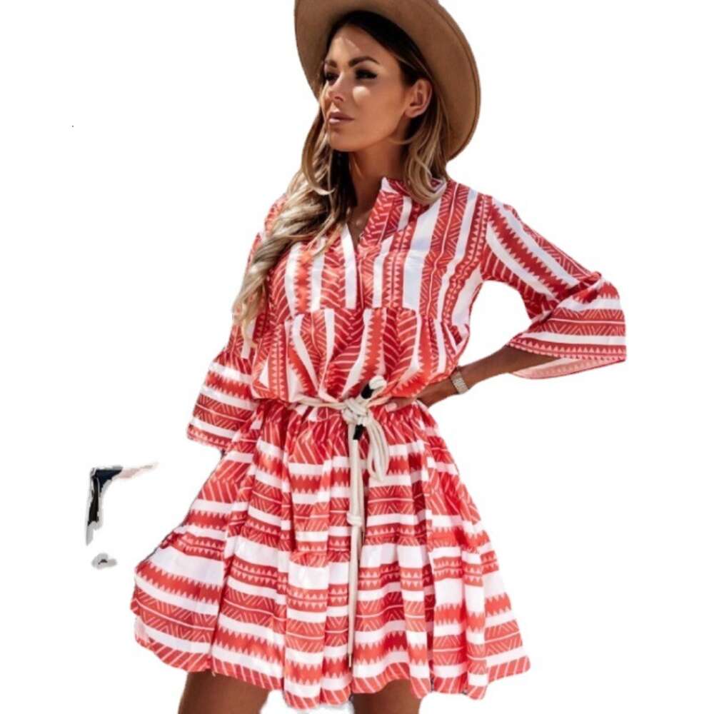 2024 Summer New Printed Bohemian Dress