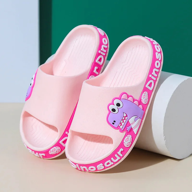 Kids Slippers for Boys Solid Color Summer Beach Indoor Baby Slippers Cute Girl Shoes Home Soft Non-Slip Children Slippers 240318