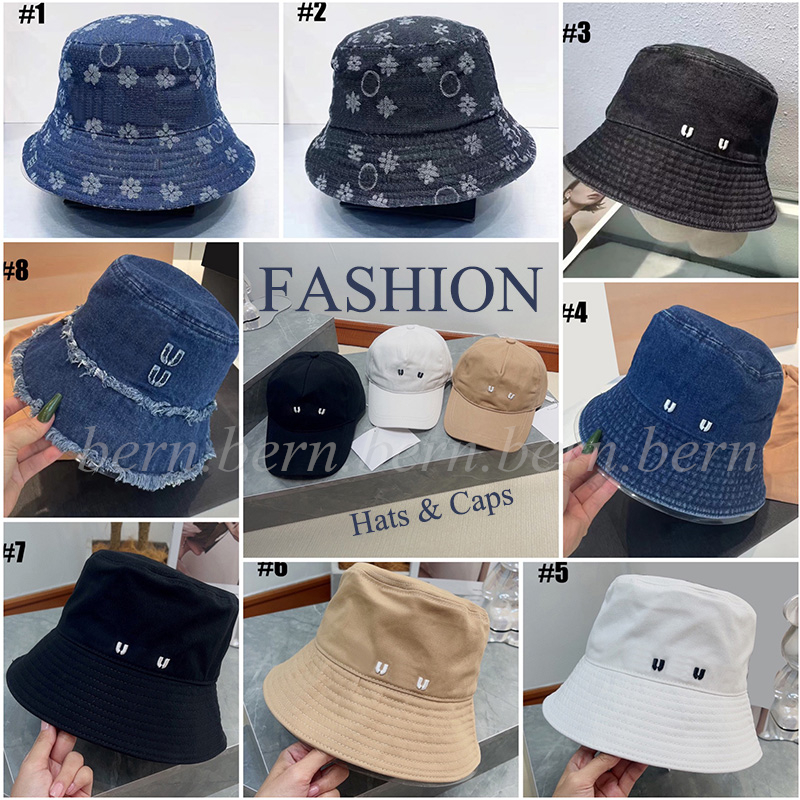 Fashion Brand Bucket Hat Designer Sun Baseball Cap Outdoor Summer Beach Sunhat Fisherman's Hats