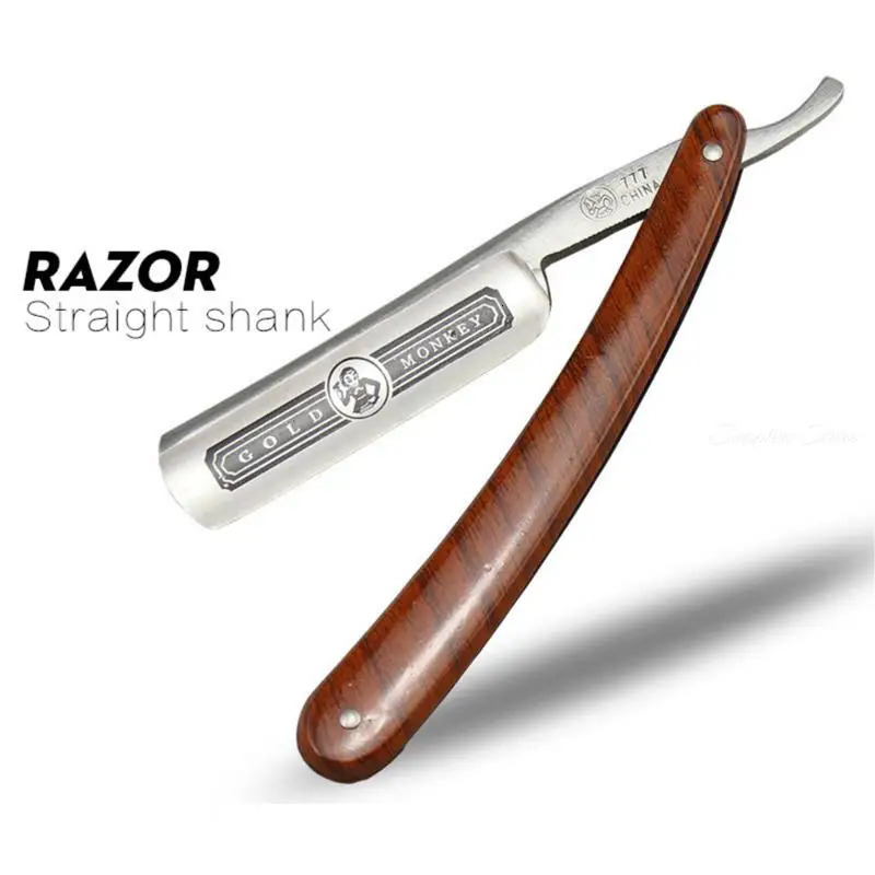Gold Dollar 208 Gold Monkey 777 666 Classic Steel Straight Edge Salon Barber Shaving Razor Shaver SHAVING RAZOR Barber Tools 240314