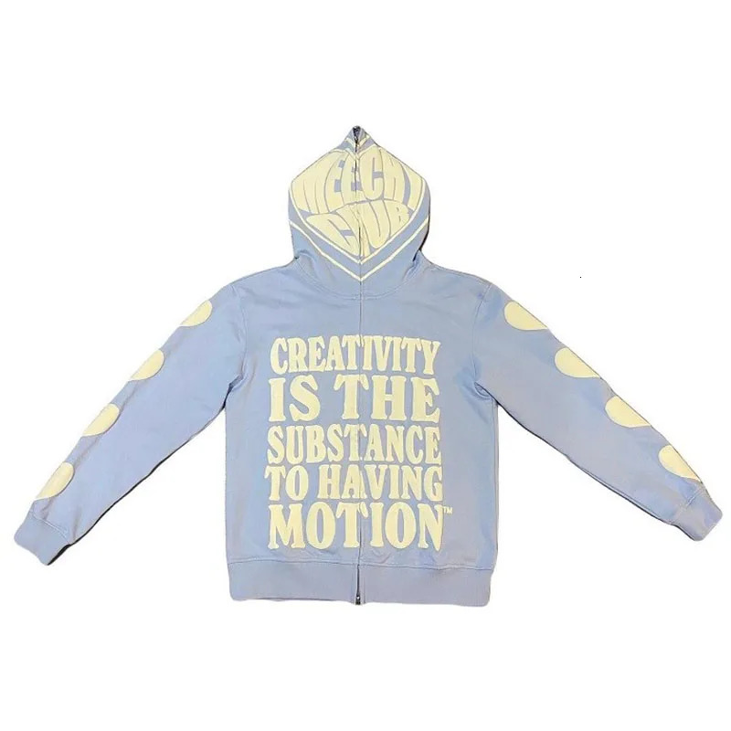 BIG PROMOTION European and American Autumn Winter Mens Foam Printed Sweatshirt Fashion Retro Loose Hip Hop Gothic Hoodie 240307