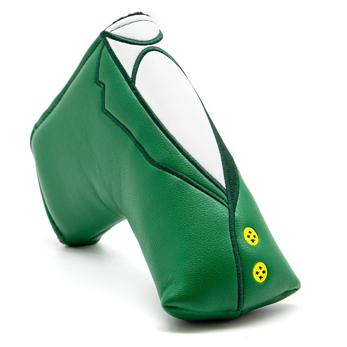 Green Jacket Putter Cover Waterproof Golf Club Head Covers Premium Leather Magnetic Putter Headcover Blade Golf Accessories 240312