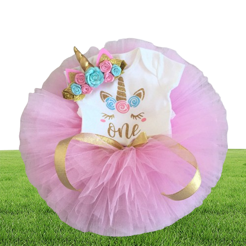 Summer Printing Outfits 3pcs Suits Baby Girls Dress 1Year Birthday Clothes Polka Dots Infant Girl Clothing Newborn Dress Q