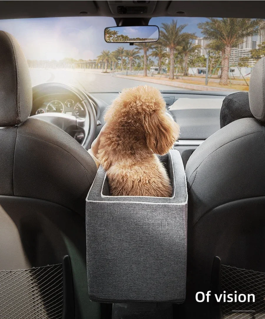 Update Dog Carrier Travel Bags For Dogs Cats Car Seat Portable Central Console Bag Pet Supplies Cat Accessories
