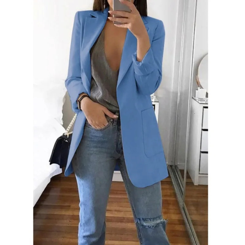 Women Blazer Jackets Fashion Womens Clothes Elegant Stylish Feminine Office Wear Casual Tops Female Jacket 240318