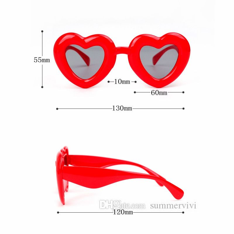 Summer Girls candy color love heart sunglass INS polarizing sunglasses kids leopard grain frame eyeglasses children beach sunblock Z3104 Z260305