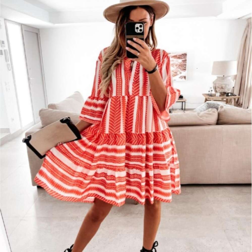 2024 Summer New Printed Bohemian Dress