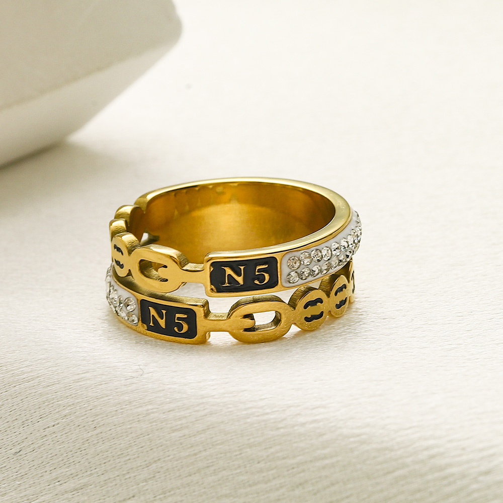 Designer Gold Women Plated for Fashion Double Letter Designers Rings Diamond Ring Wedding Party Gift Jewelry High Quality s