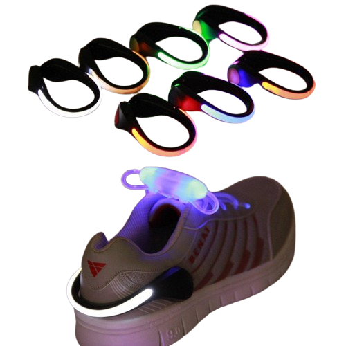 LED Luminous Shoe Clip Light Novelty Lighting Outdoor Running cycling Bicycle RGB Safety Night Lights Warn lamp Glowing zapato cic