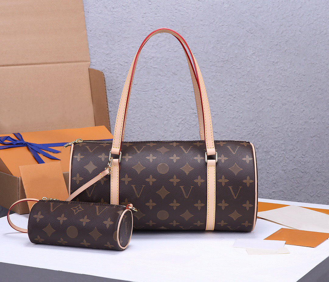 Womens designer papillon bag denim baguette combo pillowcase fashion leather shoulder with small underarm crossbody package tote bags m46830 high quality