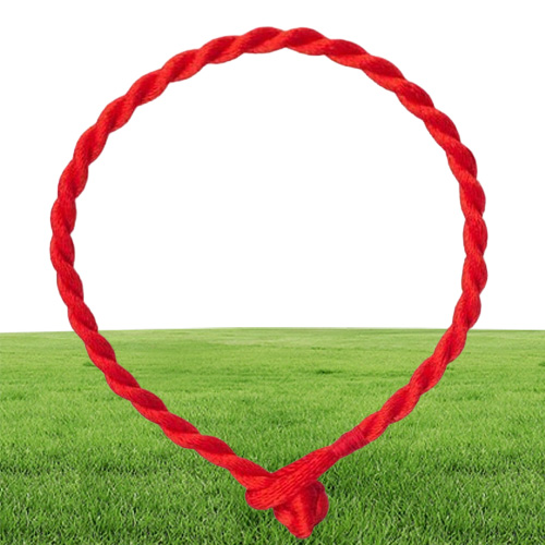 100PCSlot Fashion Red Thread String Bracelet Lucky Red Green Handmade Rope Bracelet for Women Men Jewelry Lover