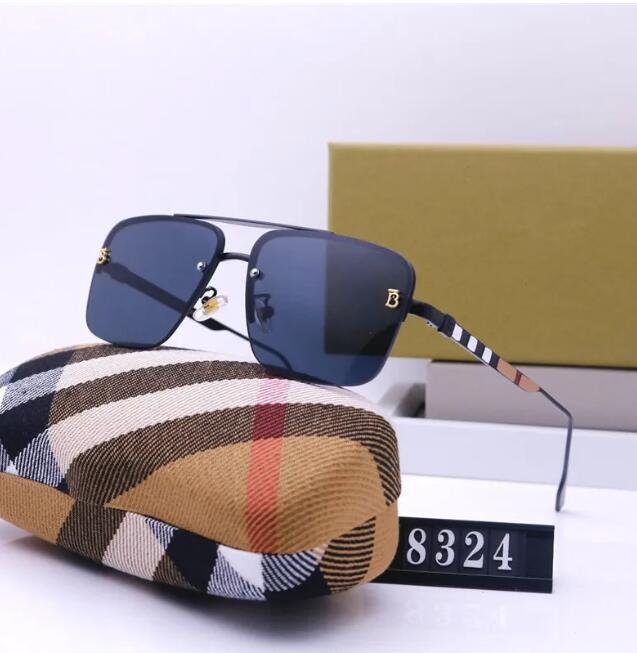 Men's Glasses Fashion Gradient Sunglasses Simple Large Square Gold Frame UV400 Beach Driving Sport