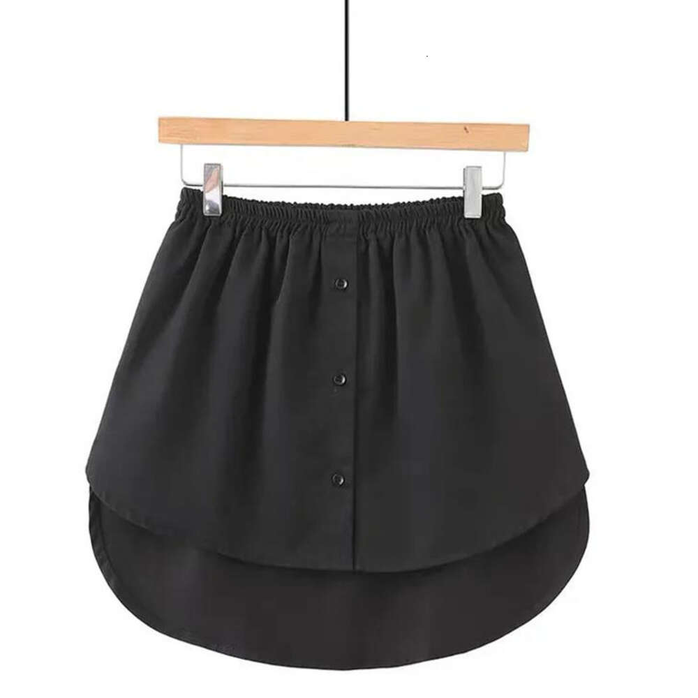 Half-length Short Skirt with Covering and Small Buttocks Curtain for Women's Versatile Decorative Sweaters, Fake Shirt at the Bottom, Anti Glare 