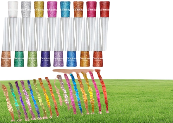 CmaaDu Colored Glitter Eyeliner Dazzling Flashing Shiny Eye Liner Pen White Blue Red Green Eye Makeup