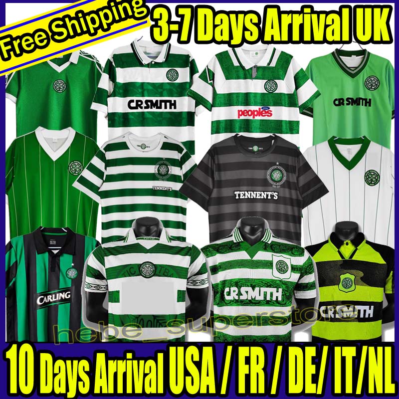 82 84 86 89 Celtic Retro Soccer Jerseys 1991 1992 1998 1999 12 13 football shirts LARSSON Classic Vintage Sutton 1995 1997 1980 kits top