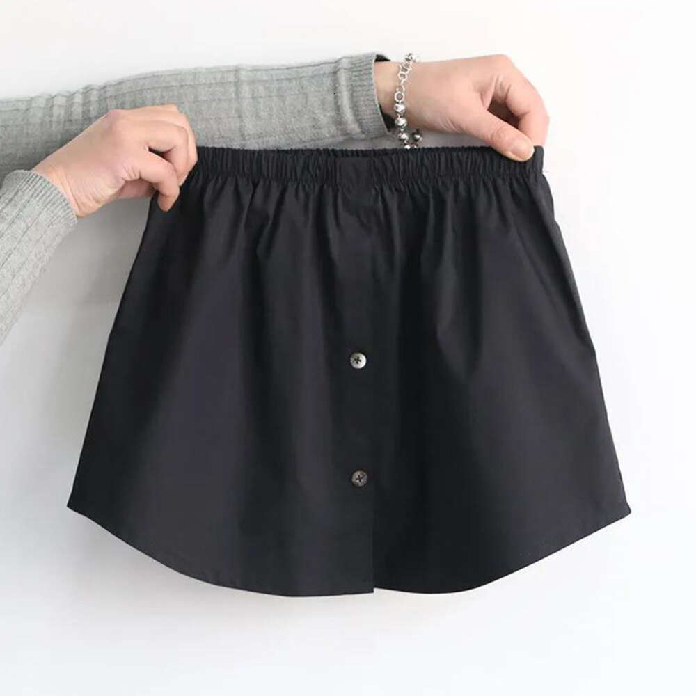2024 Fart Curtain Hem Winter Folding Wear with Oversized Sweater Underlay, Fake Shirt, Bottom Cover Short Skirt